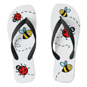 Tongs Bumblebee et Ladybird Motif Flip Flops
