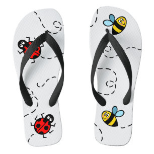 Tongs Bumblebee et Ladybird Motif Flip Flops