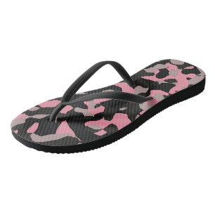 Tongs Camo rose et noir