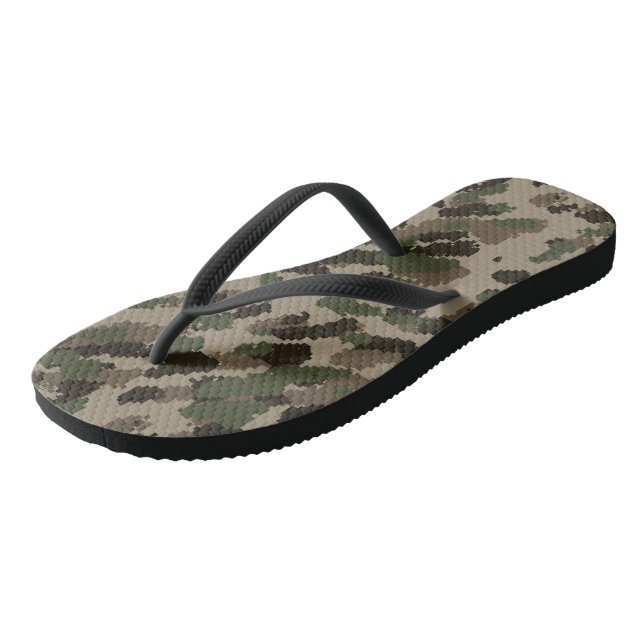 Tongs Camouflage numérique (Incliné)