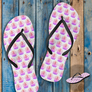 Tongs Caribbean SHEMIS-TREE beach white tree black Flip Flops