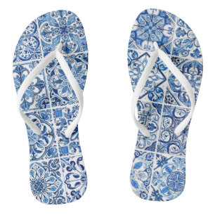 Tongs Carrelage méditerranéen, Portugais, Azulejo, Majol