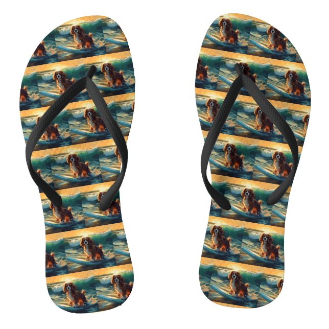 Tongs Cavalier King Beach Surf Peinture (Semelle)