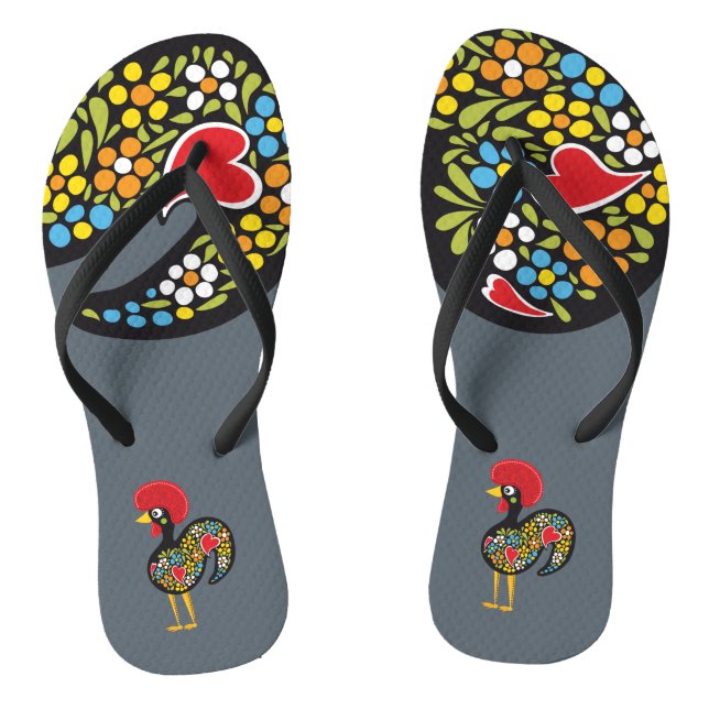 Tongs Célèbre coq de Barcelos Nr 07 (Semelle)