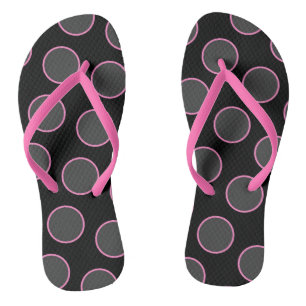 Tongs Cercles roses