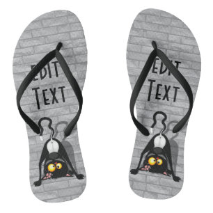 Tongs Chat à l'envers Personnage de dessin animé drôle