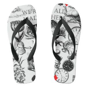 Tongs Chat de Cheshire classique alice au pays des merve