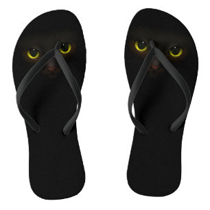 Tongs Chat noir mignon