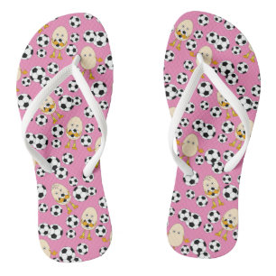 Tongs Chaussettes Motifs de soccer Egghead