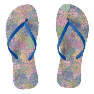 Tongs Chaussons d'amour floral