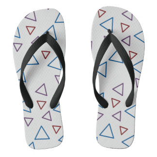 Tongs Chaussons élégants avec Triangles Multicolor