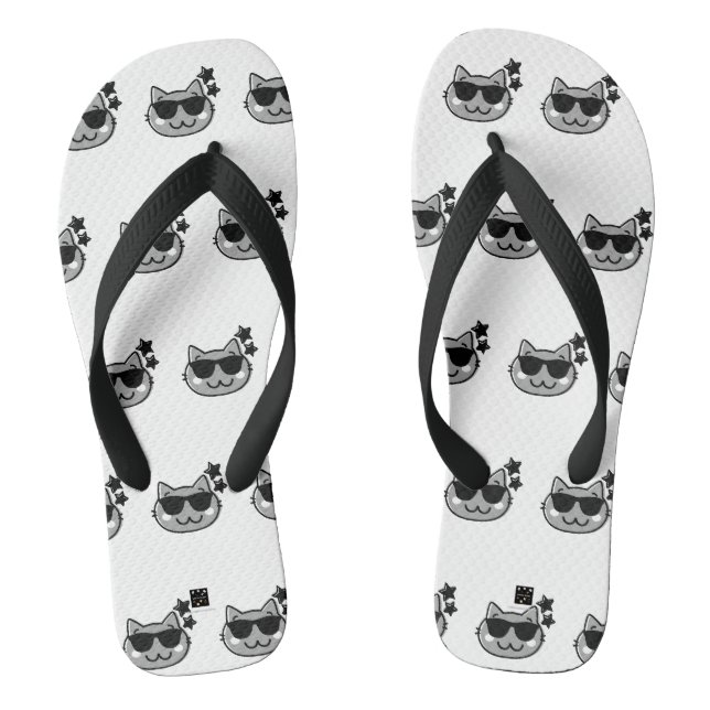 TONGS CHAUSSURES BLANCHES CAT DAD (Semelle)