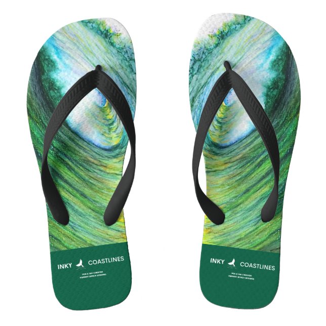 Tongs Chaussures du pipeline de coucher du soleil (Semelle)