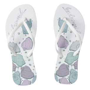 Tongs CHAUSSURES mariages   Coquillages modernes Lilac D