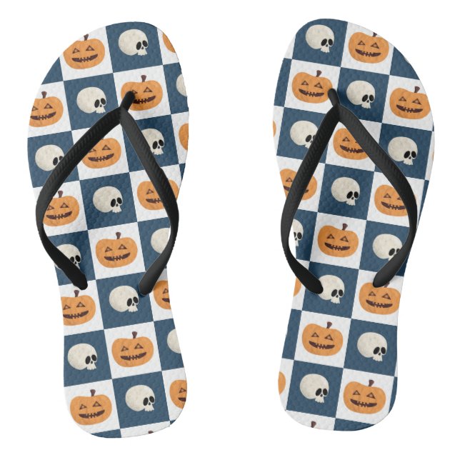Tongs Checks de Skulls et Pumkins (Semelle)