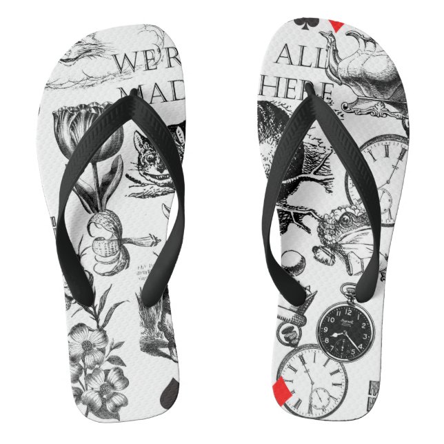Tongs Cheshire Chat classique alice au merveilleux fou (Semelle)