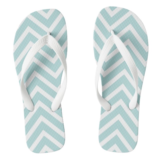 Tongs Chevron sarcelle (Semelle)