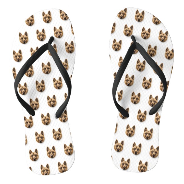 Tongs Chien belge Malinoi 3D inspiré (Semelle)