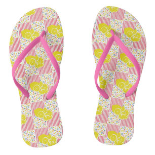 Tongs Citrons Turquoises rose jaune orange