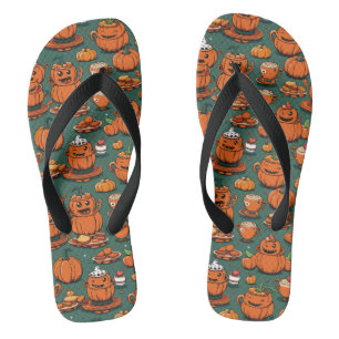 Tongs Citrouille vintage Monster Party Joie