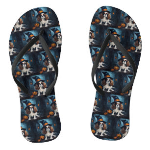 Tongs Citrouilles Halloween Épouvantables Cavalier King
