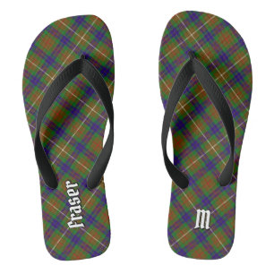 Tongs Clan Fraser Chasse Tartan Flip Flops