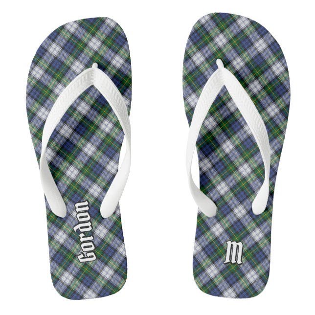 Tongs Clan Gordon Robe Tartan Tournes (Semelle)