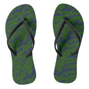 Tongs Classic Fishers Island Logo Flip Flops Green/Navy