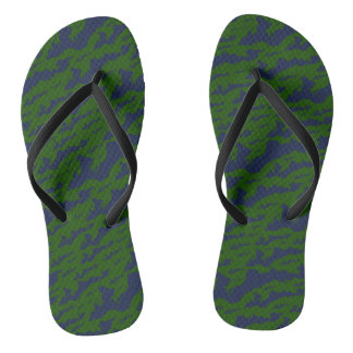 Tongs Classic Fishers Island Logo Flip Flops Green/Navy