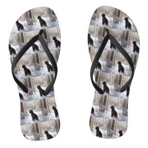 Tongs Cocker Spaniel Laisser Neige Noël