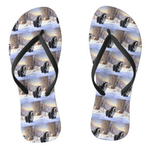 Tongs Colley barbu Noël Qu'il neige