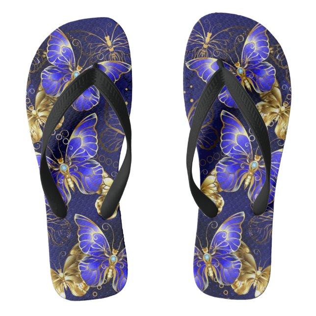 Tongs Composition avec papillons Sapphire (Semelle)