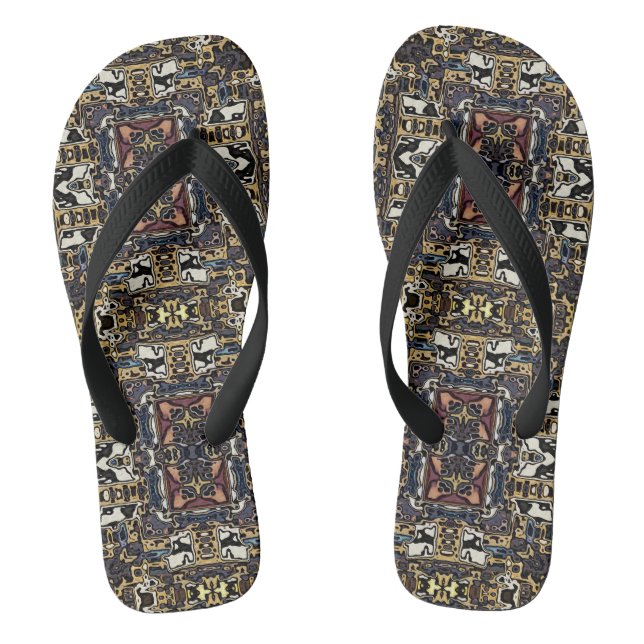 Tongs Conception de carreaux Abstraits (Semelle)