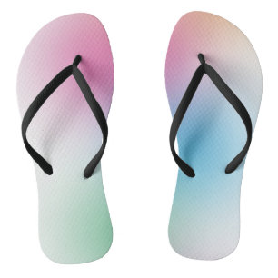 Tongs Couleurs Arc-en-ciel tendance Elégant rose rouge o