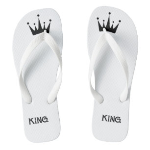 Tongs Couronne charmante avec texte imprimé roi - Sandal
