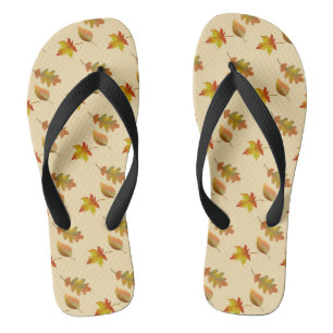 Tongs Cozy autumn maple leaves oak leaves