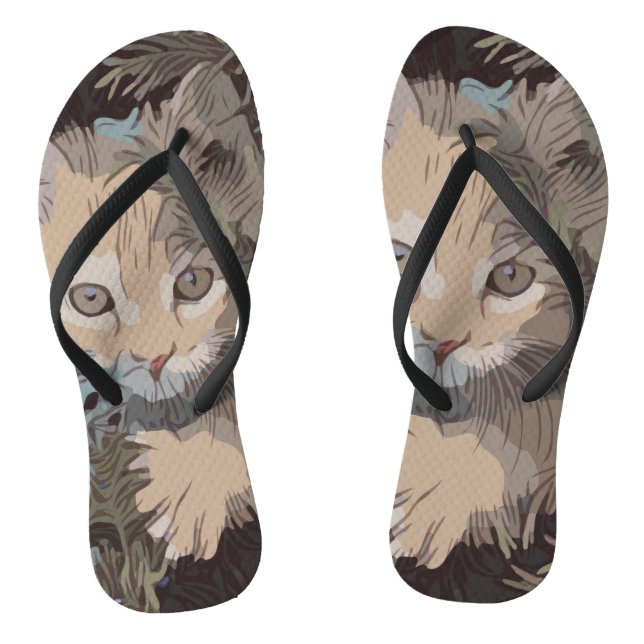 Tongs Cute Collection de chats 3 (Semelle)