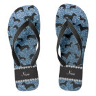 Dachshunds de parties scintillant bleue de nom per