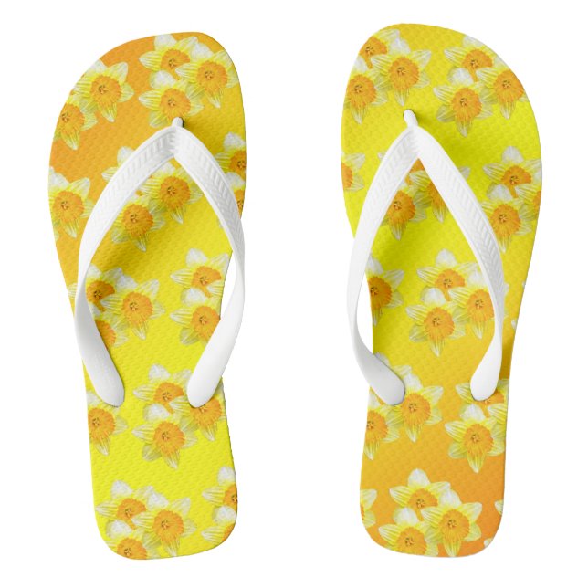 Tongs Daffodiles dorés Sunburst, Thongs (Semelle)