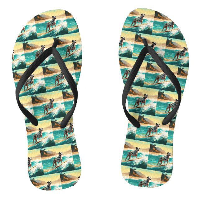 Tongs Dalmation Plage Surf Peinture (Semelle)
