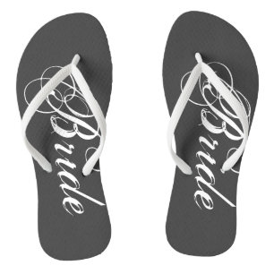 Tongs de mariage vintage pour mariée et mariée