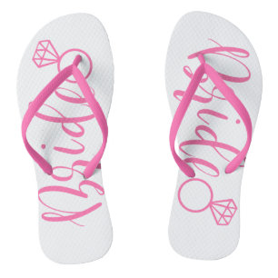 Tongs de mariée rose pâle