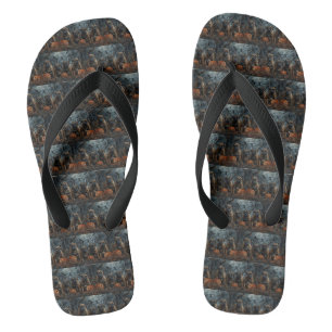 Tongs Délice de nuit d'Halloween pour chien Bullmastiff