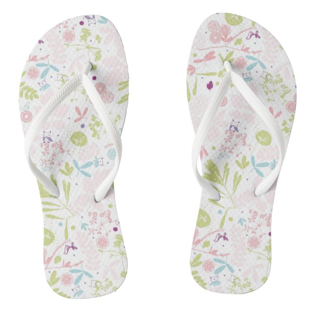 Tongs déploiement de motif floral (Semelle)