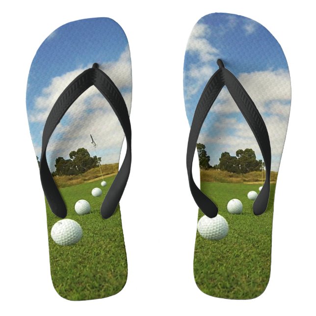 Tongs Des Ballons De Golf Sur Le Vert, (Semelle)