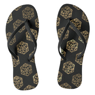 Tongs Dés RPG   Gold Imaginaire Retro Tabletop PnP Gamer