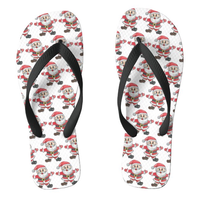 Tongs Dessin de Noël personnalisé pour enfants (Semelle)