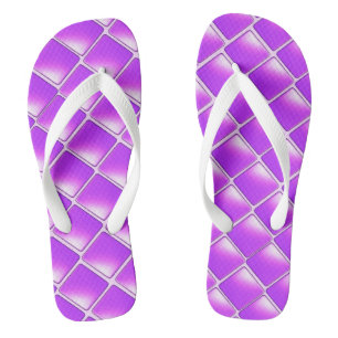 Tongs Diamants ombrés violets
