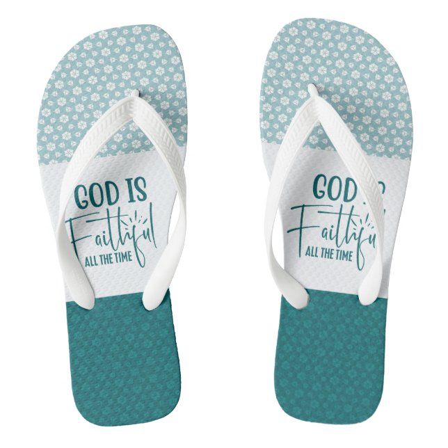 Tongs Dieu Est Fidèle Tout Le Temps Des Tournes Adultes (Semelle)