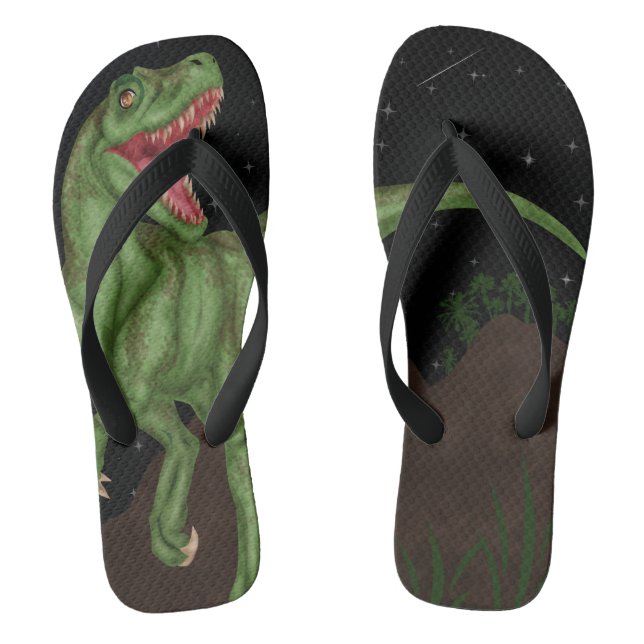 Tongs Dinosaure - Nuit préhistorique (Semelle)